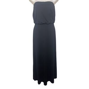 Susana Monaco Black Strapless Midi Maxi Stretch Dress Women’s Sz Medium